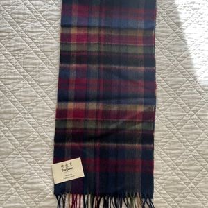 Barbour Cashmere and Wool Tartan Scarf